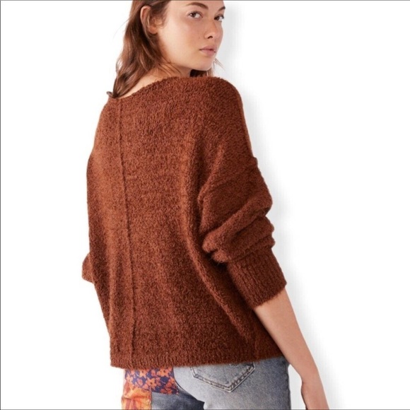Free People🔥SALE🔥brown oversized sweater - Picture 4 of 10